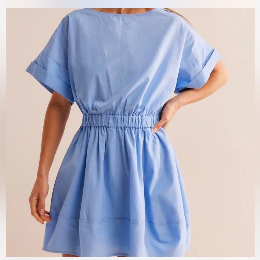 Free People Sky Blue Dress With Pockets. - Picture 1 of 6